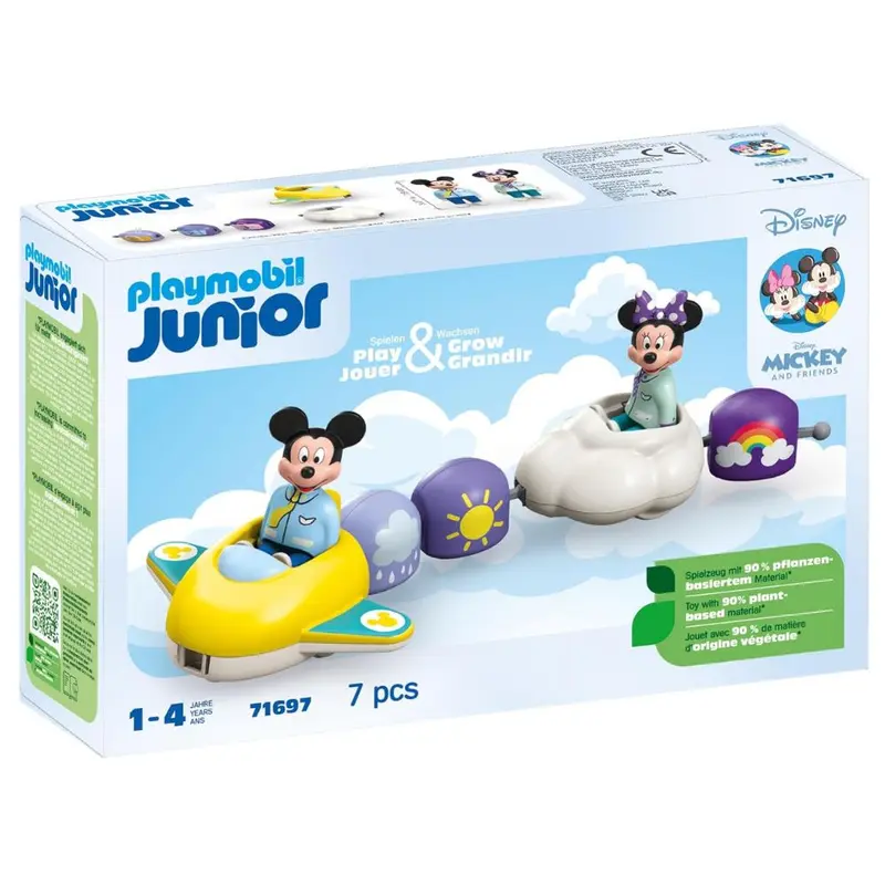 Playmobil Junior 71697 tren nube Mickey y Minnie Disney