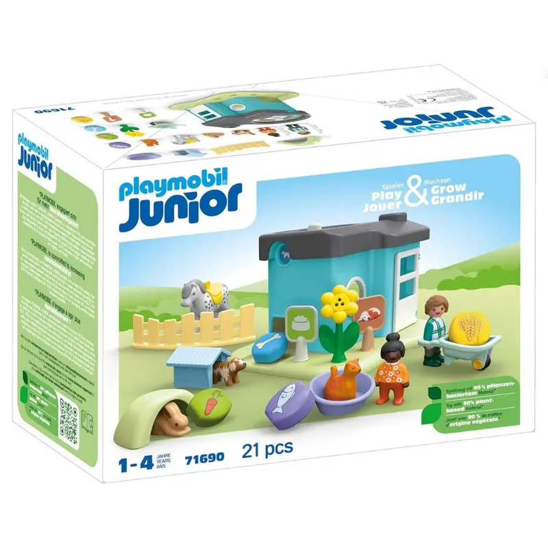 Playmobil Junior casa de animales (71690)