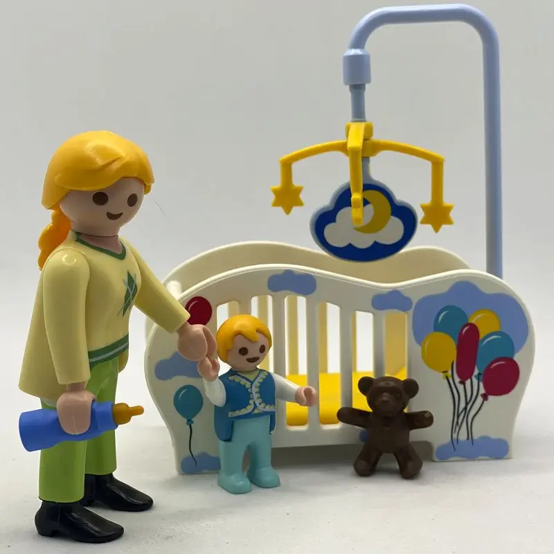 Playmobil Mamá con Bebe y Cuna