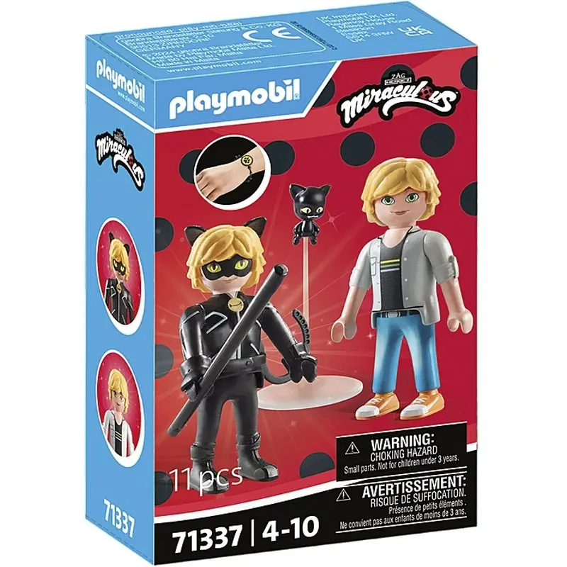 Playmobil Miraculous Adrien & Cat Noir 71337