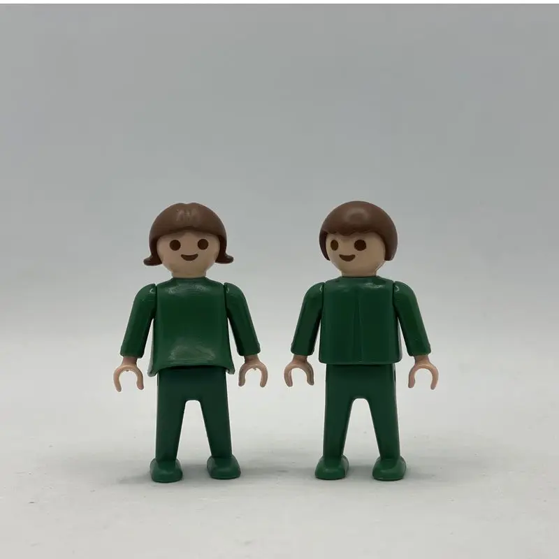 Playmobil pareja niños verdes
