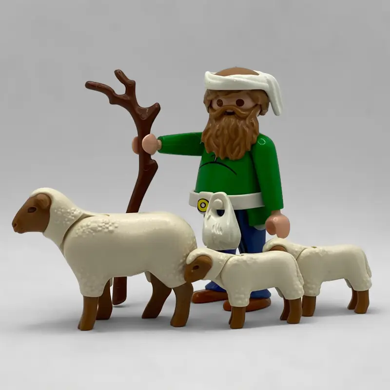 Playmobil Pastor Gordo Belén con Ovejas FCO963