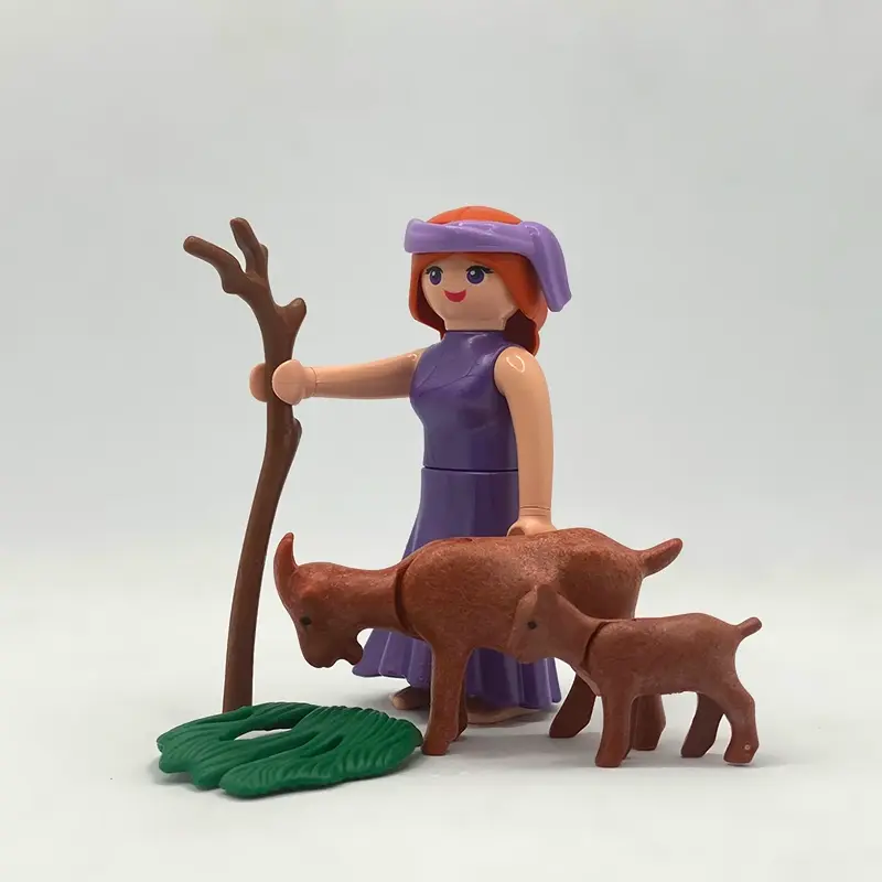 Playmobil Pastora con Cayado y 2 Cabras FCO553