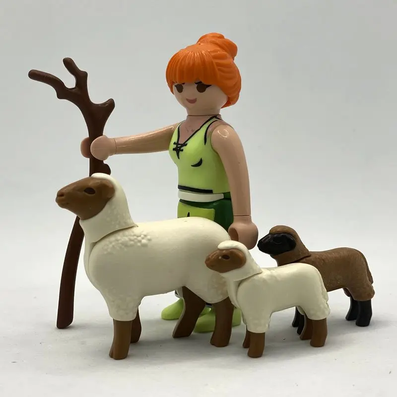 Playmobil Pastora Pelirroja con Ovejas
