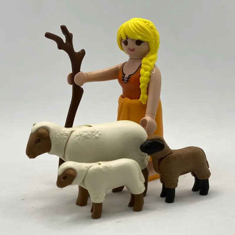 Playmobil Pastora Rubia con Ovejas