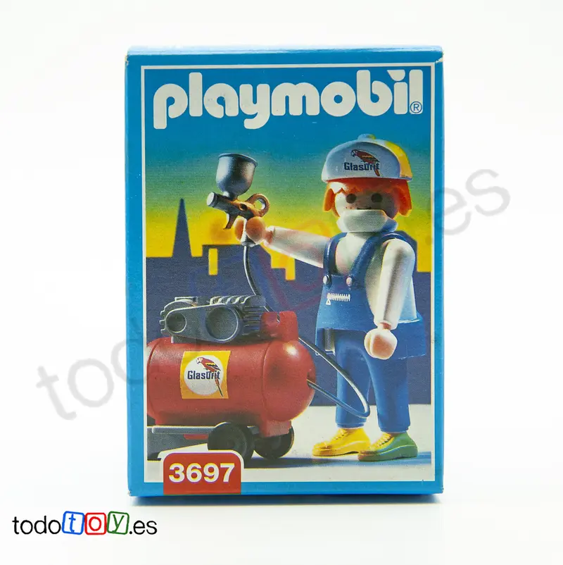 Playmobil Pintor con Pistola y Compresor