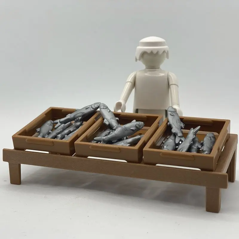 Playmobil Puesto de Mercado de Pescado con 3 Cajas OTR034
