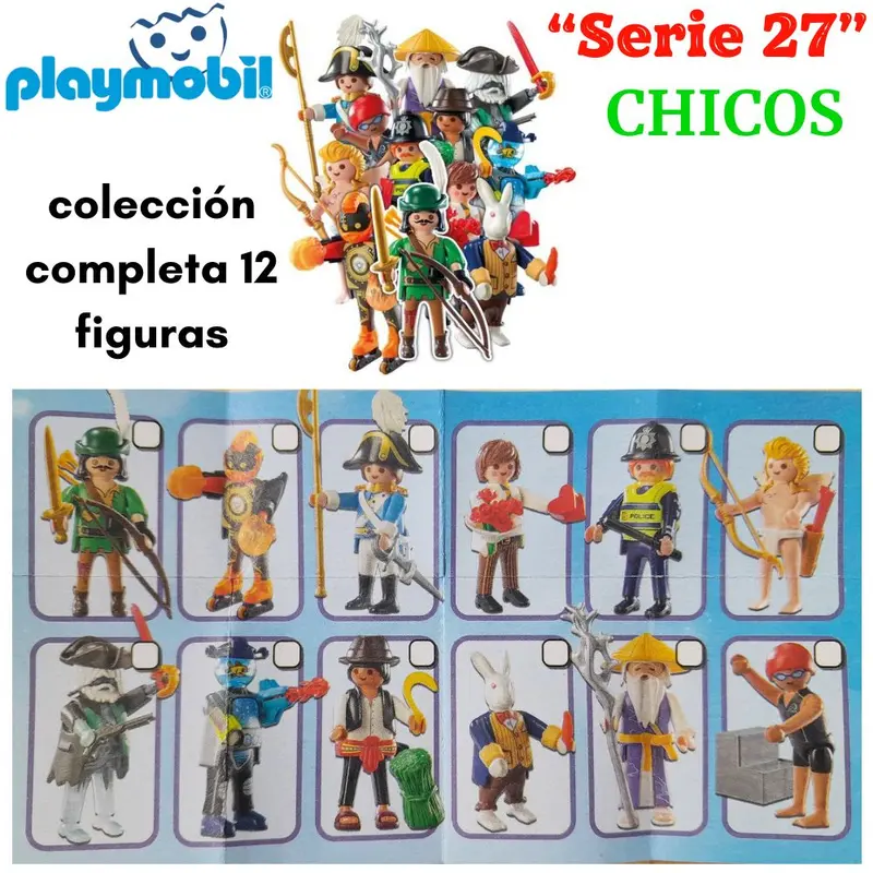 Playmobil serie 27 chicos colección completa 12 figuras (71760)