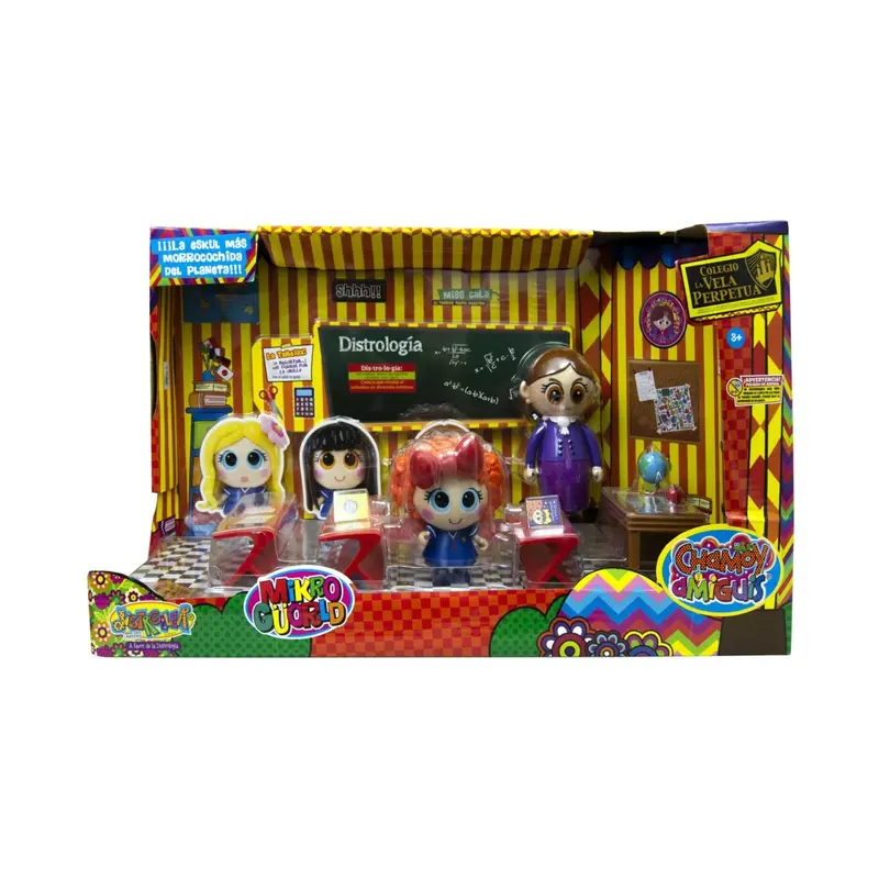 Playset Colegior | Set Escuelita La Vela Perpetua con Miss Cala, Chamoy y Amiguis