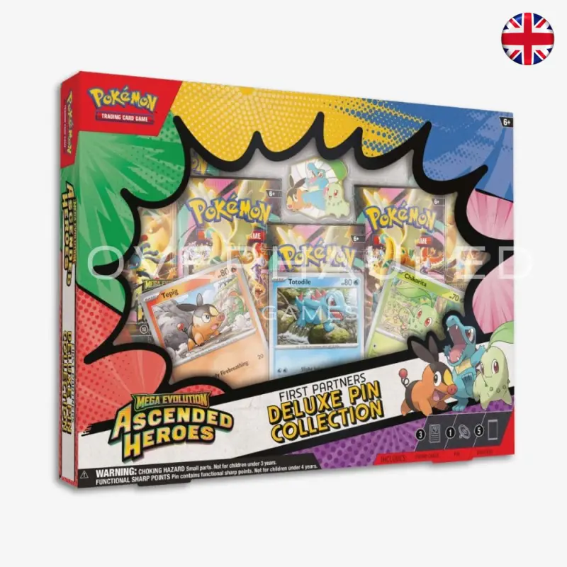 Pokémon TCG - Ascended Heroes - First Partners Deluxe Pin Collection (Inglés)