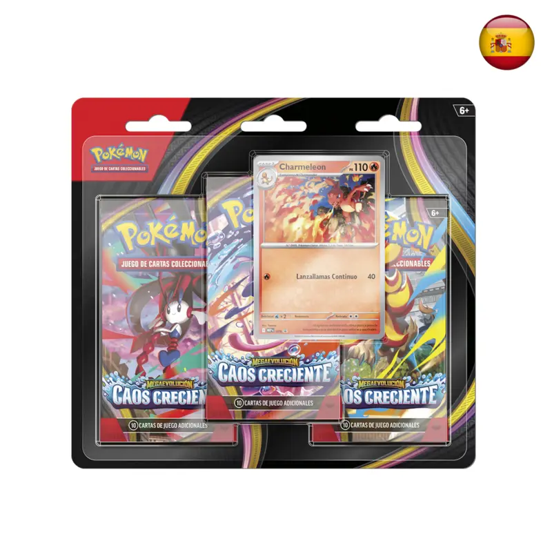 Pokémon TCG - Caos Creciente - 3-pack blister (Español)