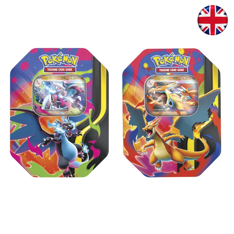 Pokémon TCG - Mega Charizard Tin (Inglés)