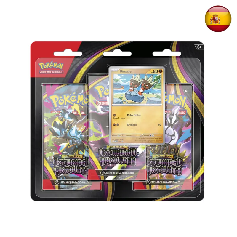 Pokémon TCG - Oscuridad Absoluta - 3-pack blister (Español)