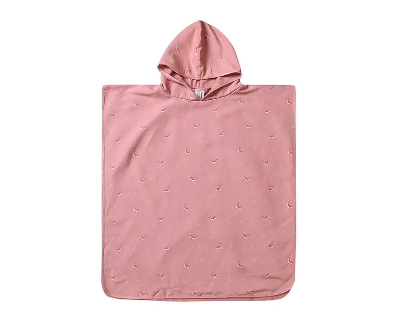 Poncho de Playa Whale Pink