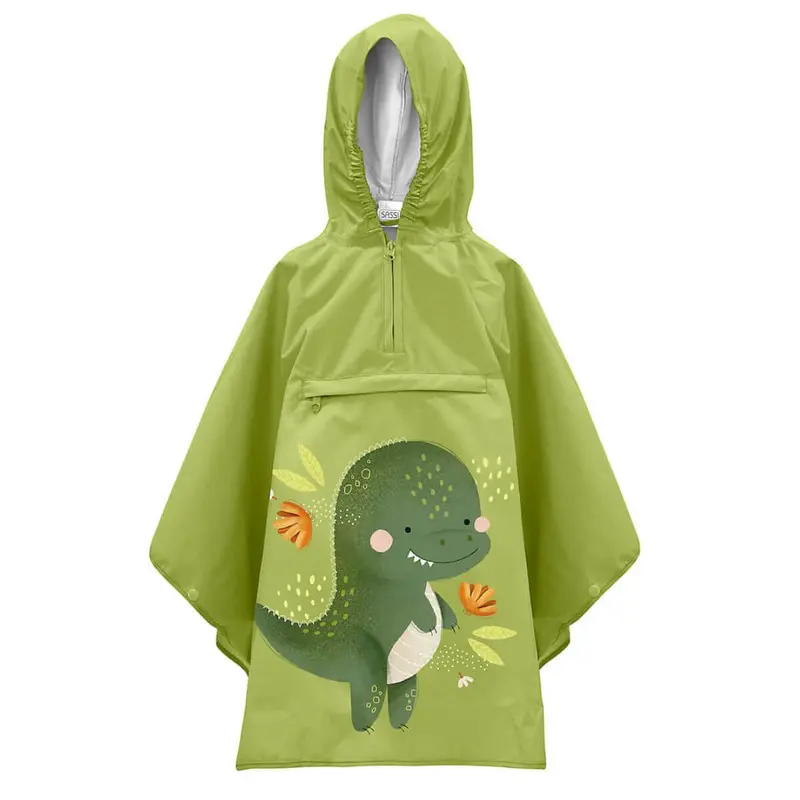 Poncho Impermeable infantil - Cracky el Dinosaurio