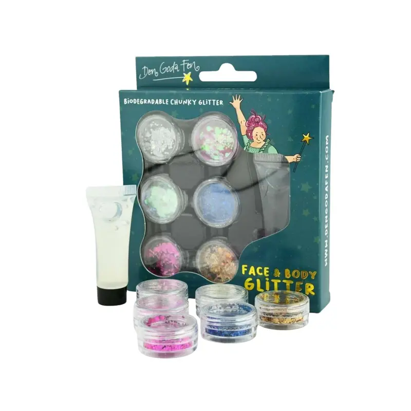Purpurina para cara y cuerpo Glitter - Den Goda Fen