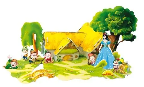 Puzle 3d cuento blancanieves