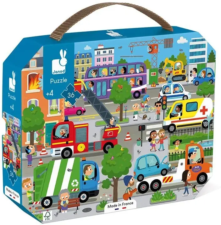 Puzle ciudad 36 pzas - janod 02644