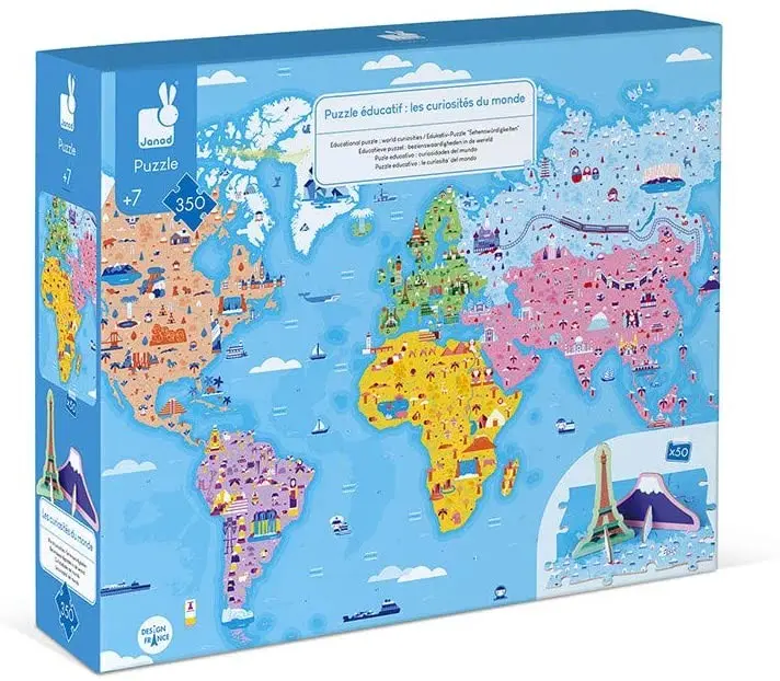 Puzle curiosidades del mundo - janod