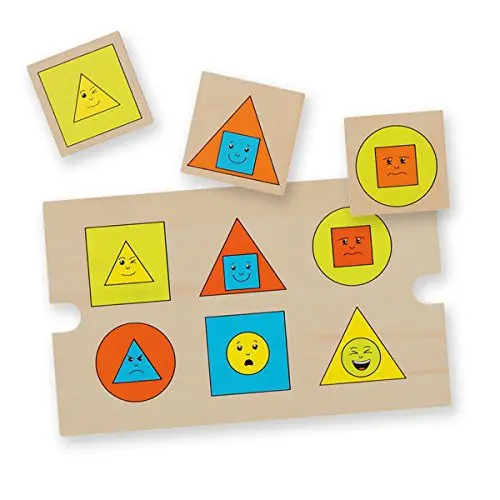 Puzle de madera asociación geométrica - andreu toys