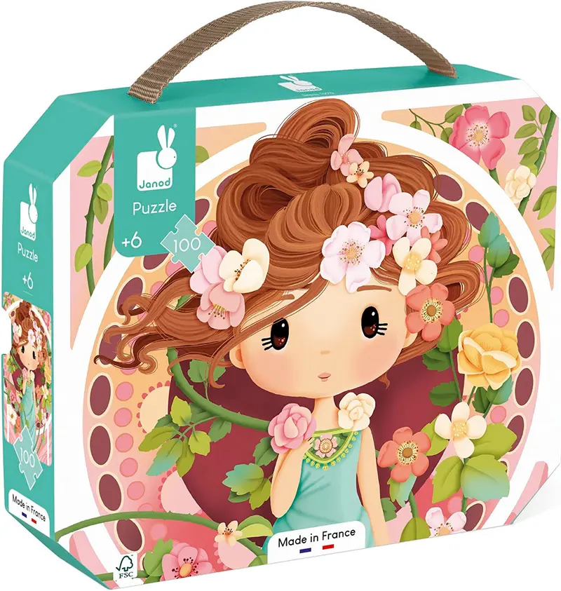 Puzle infantil inspirado en mucha 100 piezas - janod j02578