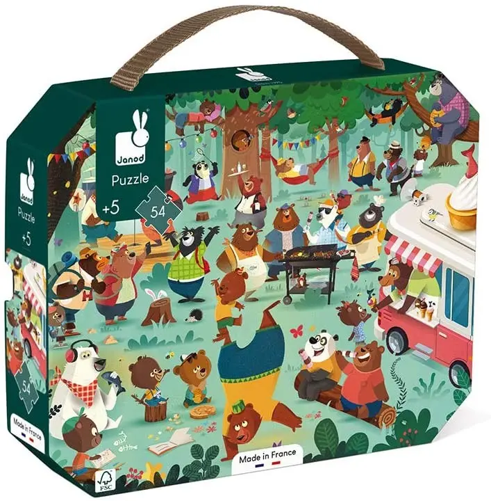 Puzle infantil la familia de osos 54 piezas - janod