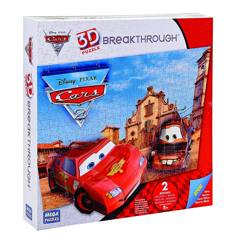Puzzle 3D Disney Cars 2 - Mega Brands 50671