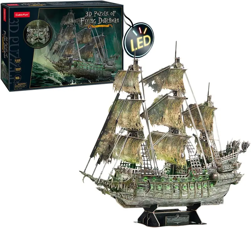 Puzzle 3d maqueta barco holándes errante - worldbrands l527h