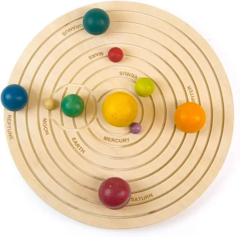 Puzzle 3d sistema solar de madera - andreu toys 16110