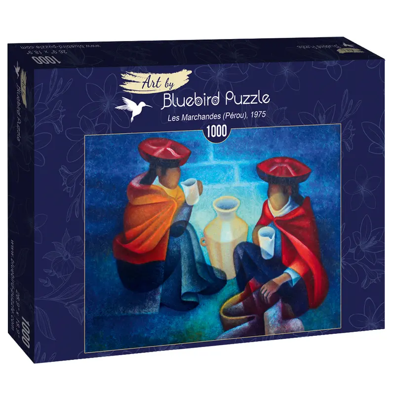 Puzzle Bluebird Puzzle - Louis Toffoli - Les Marchandes (Pérou), 1975. 1000 piezas