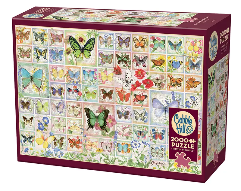 Puzzle Cobble Hill - Butterflies and Blossoms. 2000 piezas