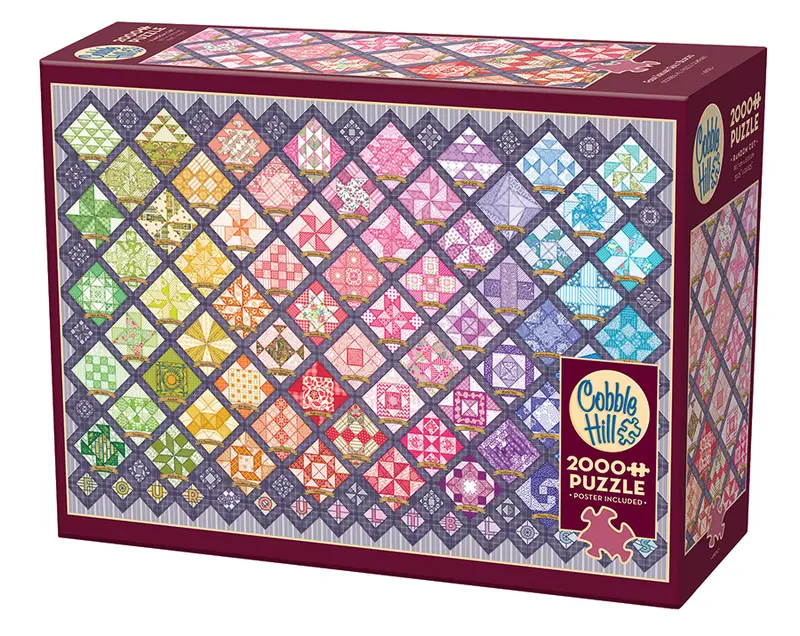 Puzzle Cobble Hill - Four Square Quilt Blocks. 2000 piezas