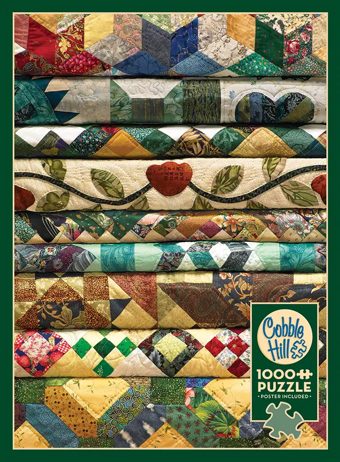 Puzzle Cobble Hill Grandma's Quilts. 1000 piezas