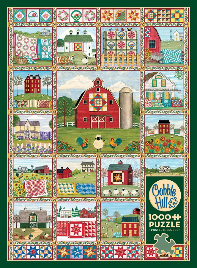 Puzzle Cobble Hill Quilt Country. 1000 piezas