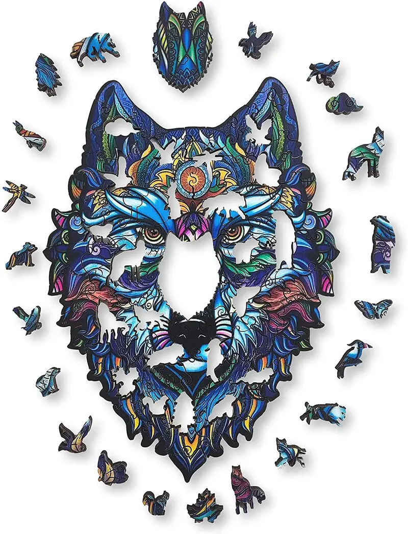 Puzzle de madera lobo large - aniwood