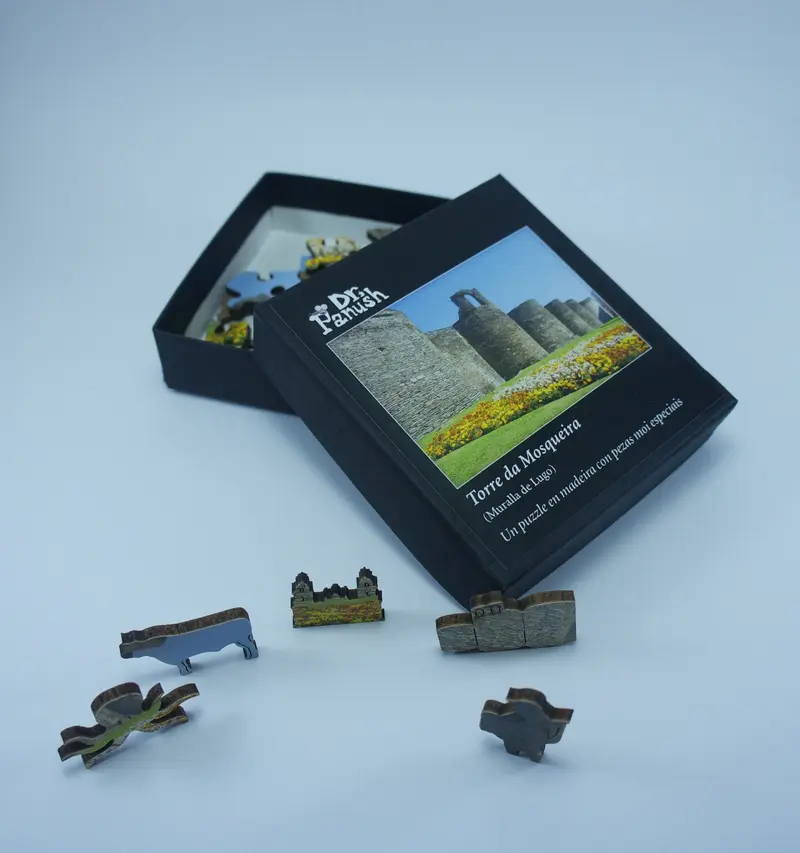 PUZZLE de MADERA Torre da Mosqueira (Muralla de Lugo)