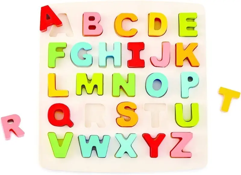 Puzzle del alfabeto de madera - hape e1551