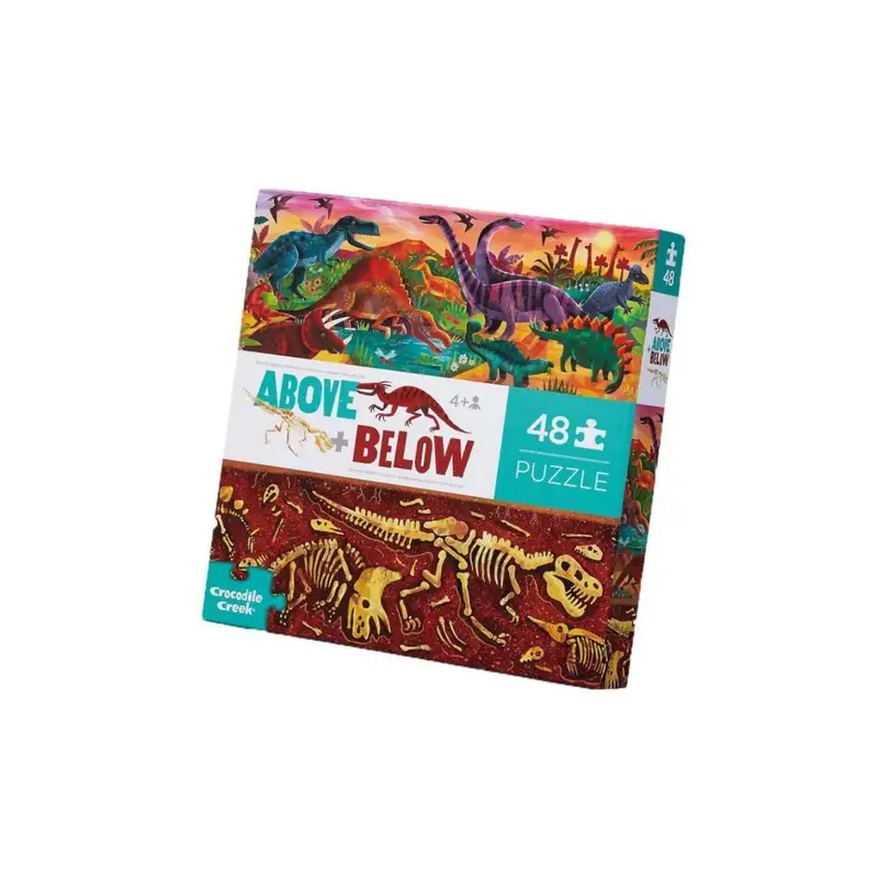 Puzzle Dinosaurios Above & Below 48 piezas