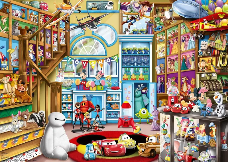 Puzzle disney & pixar toy store - 100 piezas - ravensburger