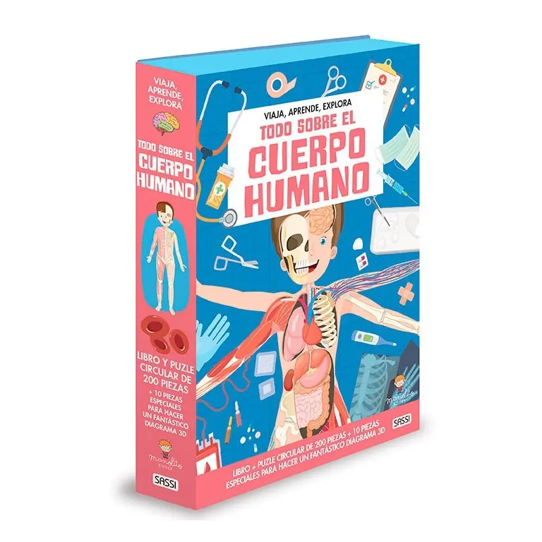 Puzzle El Cuerpo Humano 200 Piezas + 10 Especiales 3D – Manolito Books