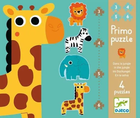Puzzle evolutivo "En la jungla" Djeco
