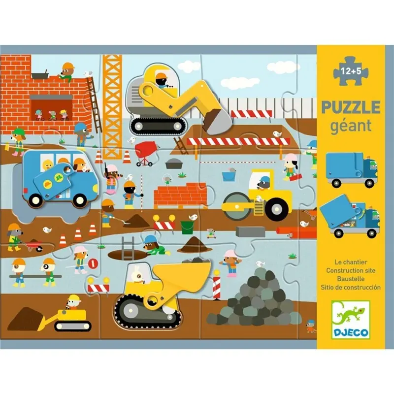 Puzzle Gigante Sitio de construcción