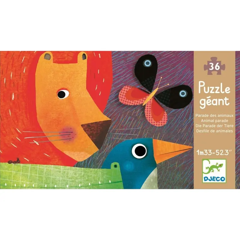 Puzzle Gigantte El Desfile de los animales - Djeco