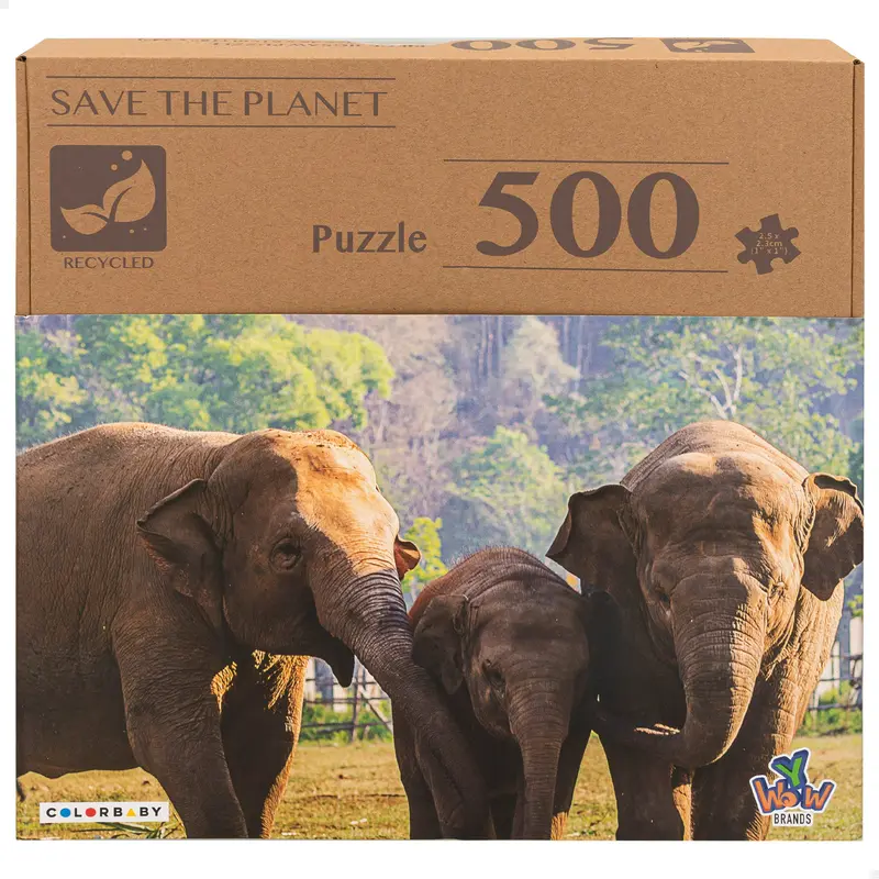 Puzzle infantil elefantes 500 piezas CB Toys