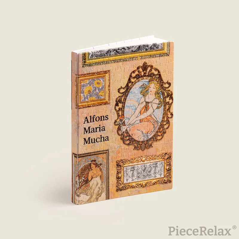 Puzzle Journal - Alphonse Mucha - The Art Palace. 329 piezas