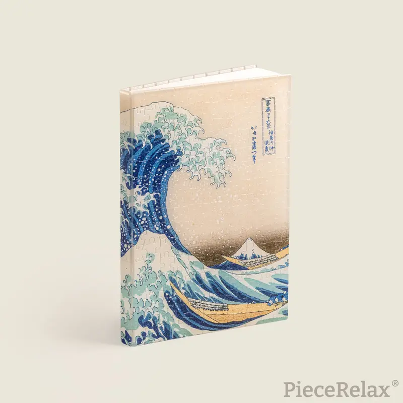 Puzzle Journal - Hokusai - The Great Wave. 329 piezas