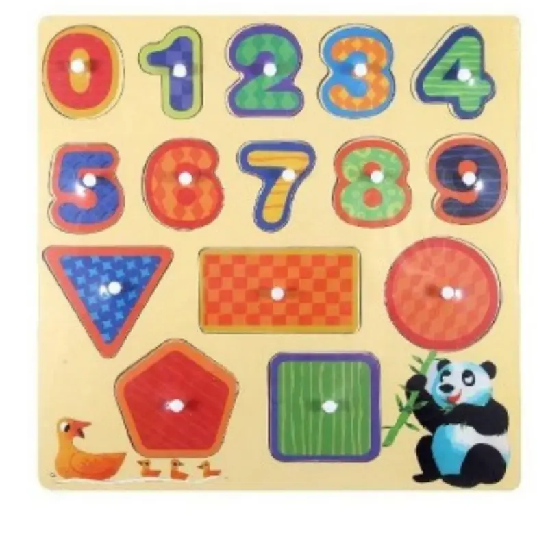 PUZZLE MADERA FICHAS-NUMEROS ENCAJABLE