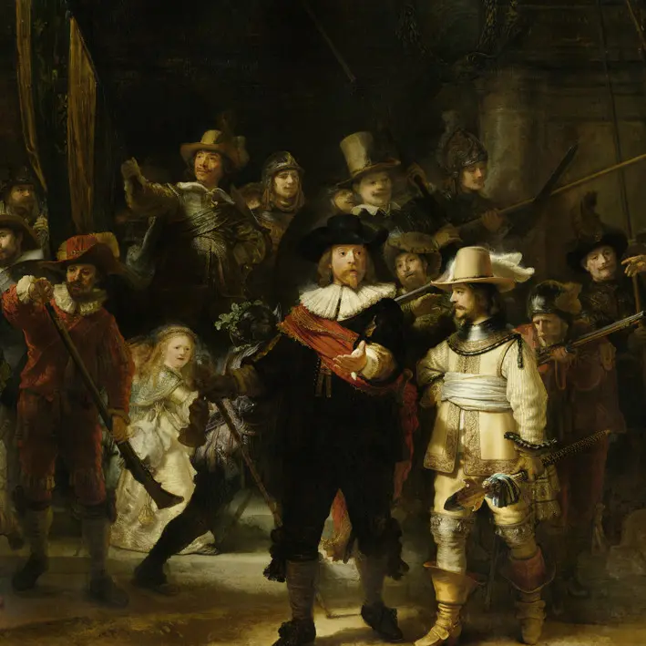 Puzzle minipiezas Puzzelman- Rembrandt - The Nightwatch. 210 piezas