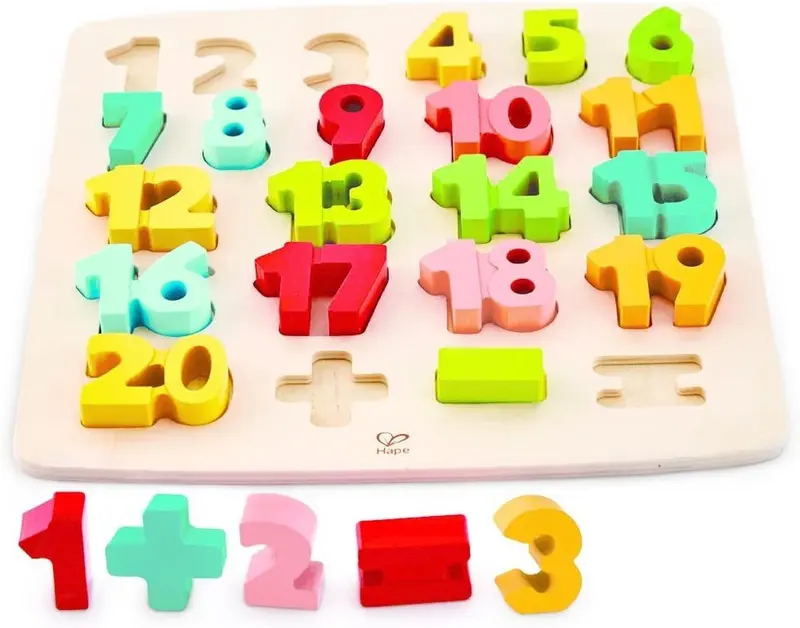 Puzzle numérico de madera - hape e1550