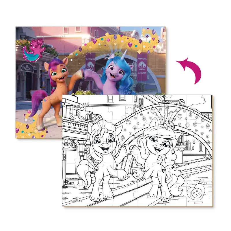 Puzzle para colorear My Little - Amigas